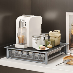 創意抽屜式膠囊架 多趣酷思咖啡膠囊收納架 鐵藝架子置物架咖啡架