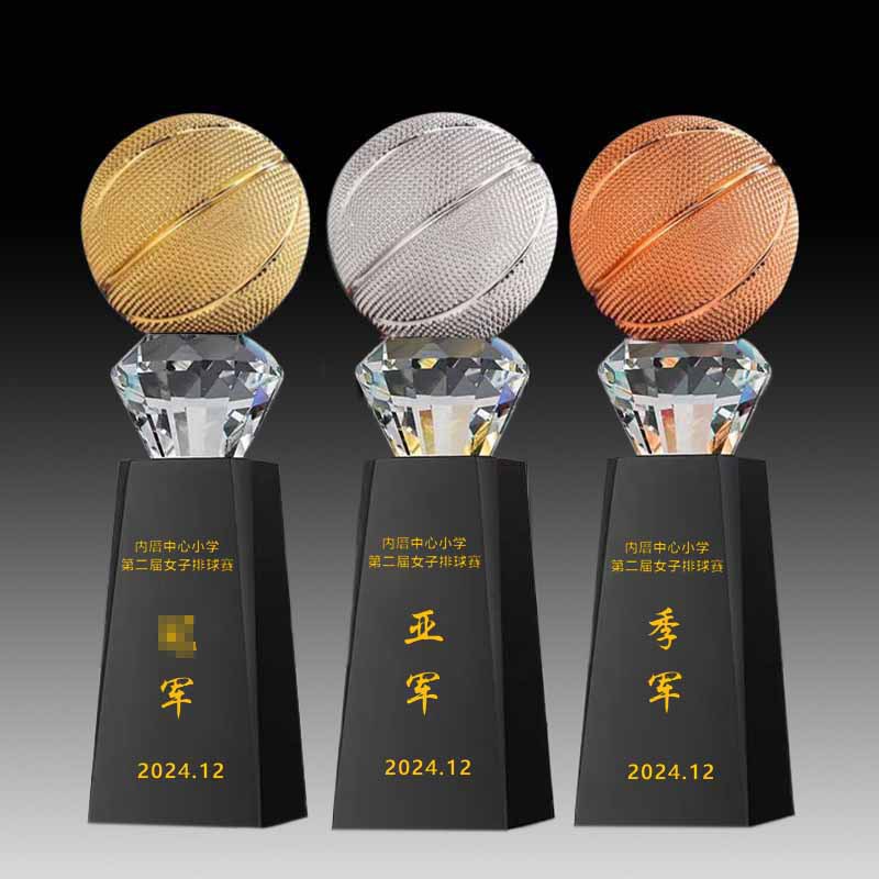 Trofeos de baloncesto gigantes, oro, plata, bronce, competencia deportiva MVP, premios creativos, trofeos de resina grabados al por mayor