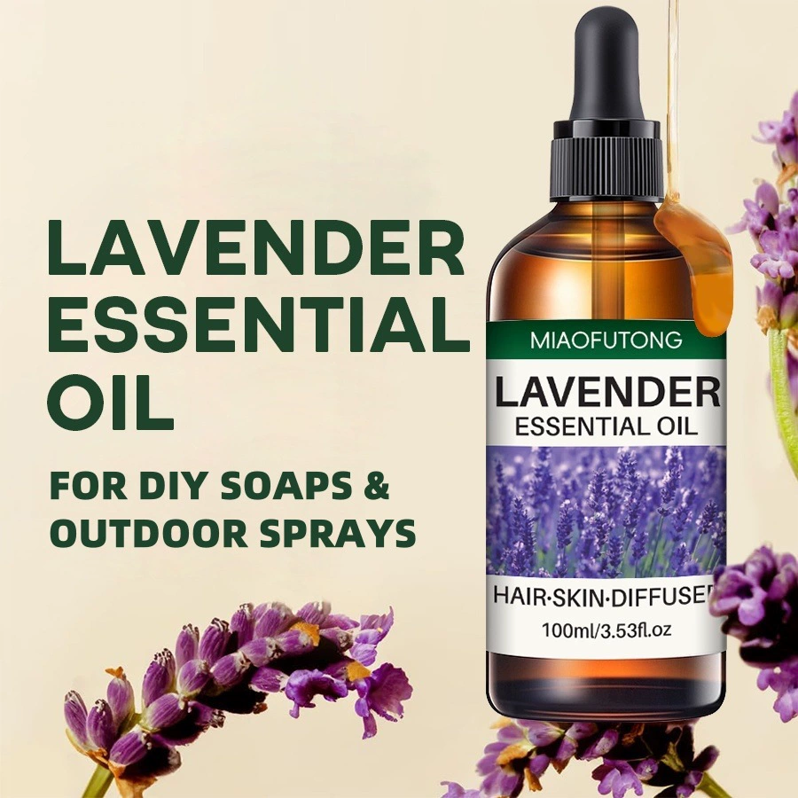 Кросс-бордерный экспорт лавандового эфирного масла для ухода за волосами, увлажнения лица, массажа тела и многофункционального применения.