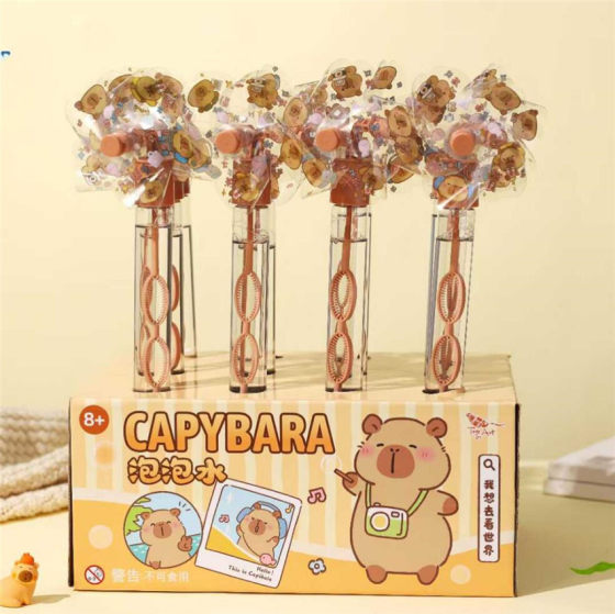 Qingyifang Wholesale TR-GA61158 Kabibala's Travel Long Windmill Bubble Stick Bubble Water 12/Box