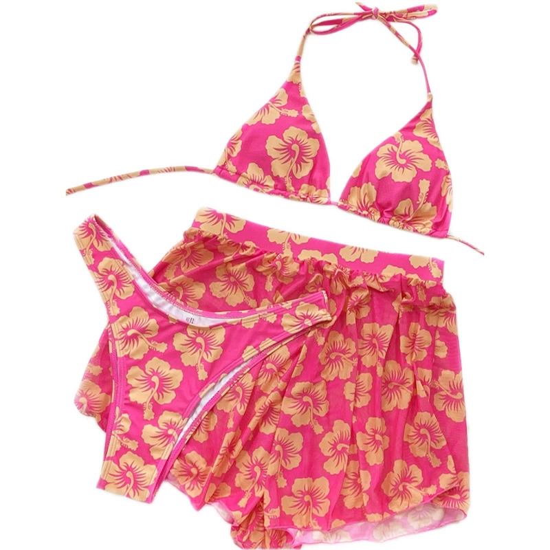 Swimwear, sexy set, belt, beach push up bra, 3 piece set