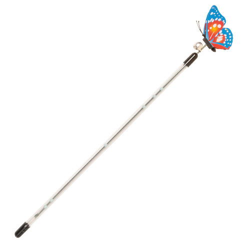 Cat toy telescopic cat teasing stick, spring butterfly telescopic cat teasing stick, interesting cat supplies that induce cats to scratch