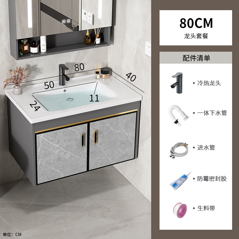 80 gabinete de cerámica + grifo