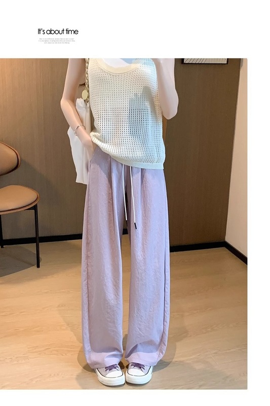 速乾性スポーツパンツ レディース 春秋 薄手 2025年新作 小さめ ハイウエスト ゆったり シャーピンク クールマウンテンパンツ|undefined