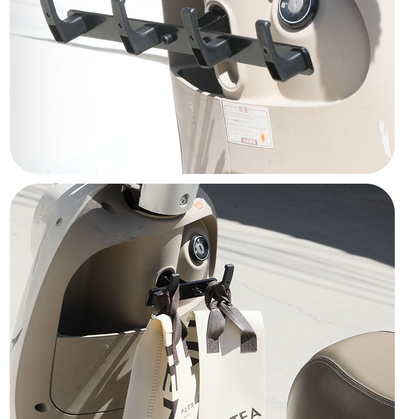 Take-out electric car hook front row row of meal hook crossbar anti-scattering meal extension rider hook bracket