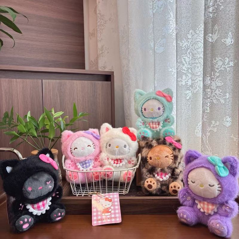 网红可爱萌kt猫挂件毛绒玩具公仔小猫咪包包挂饰钥匙扣布娃娃玩偶|undefined