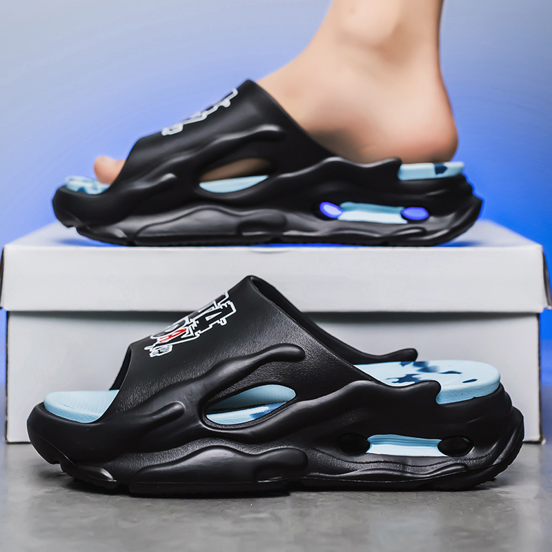 Zapatillas de suela gruesa de EVA de gama alta para hombre para aumentar la sensación de pisar mierda