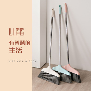 Lengthened household long handle single broom sweeping water sweeping dust strong durable lazy broom non-stick hair cleaning broom