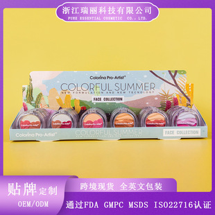 Cross-border Middle East printing eye shadow fine flash relief matte pearlescent brand eye shadow plate cosmetics in stock makeup wholesale