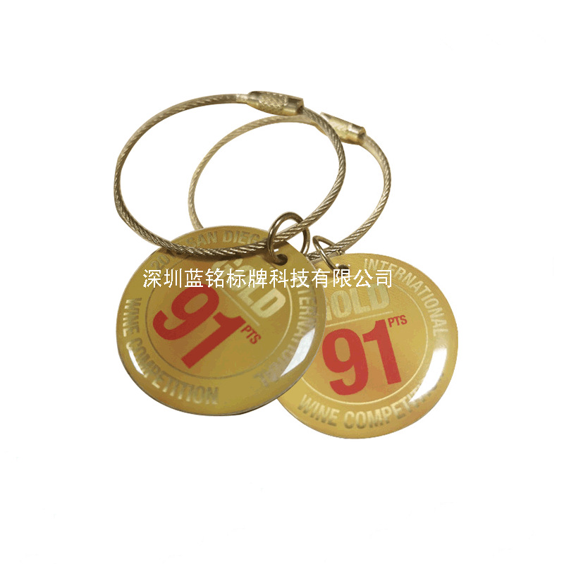 专业生产印刷水晶滴胶吊牌包包吊牌金属logo铭牌不锈钢印刷卡片