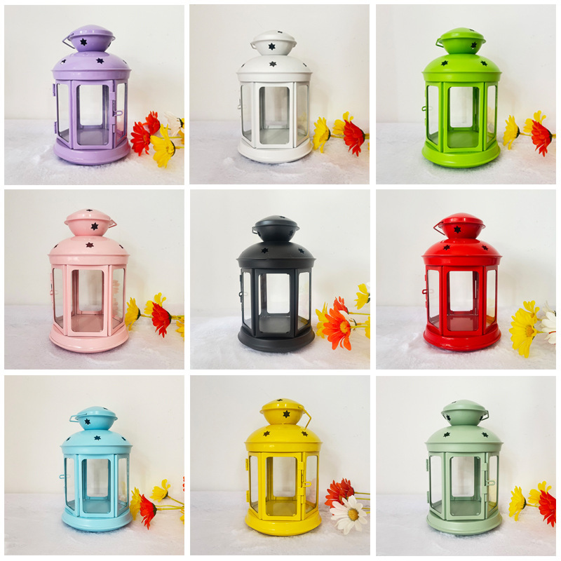 diy烛台灯改造手作蜡烛台防风星星走马灯室内外装饰风灯手工家居