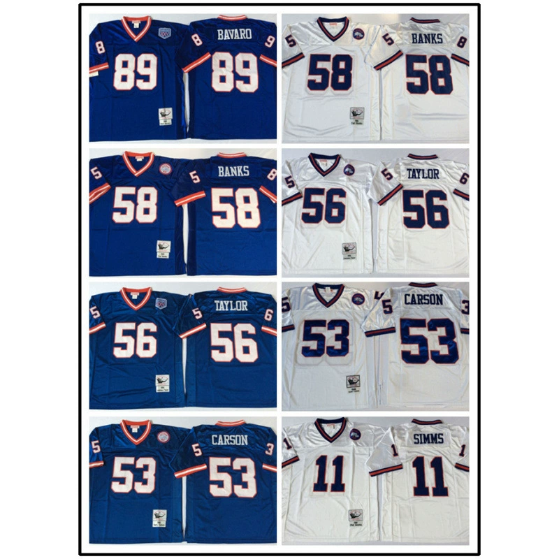 Трансграничная форма для американского футбола Зал славы Сан-Франциско Джайентс 89 # 58 # 56 # 53 # 11 # Ретро-футболка MN