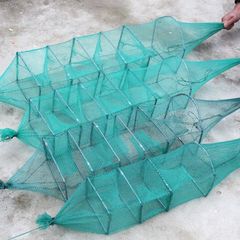 【包郵便】逸品うなぎ籠エビ籠魚網魚網魚網魚籠折り畳み魚籠大枠網網籠どじょう
