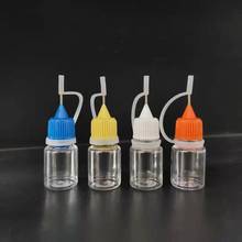 现货10ml软性挤压PET塑料大口透明针孔硅胶帽小孔尖嘴5ml注油瓶