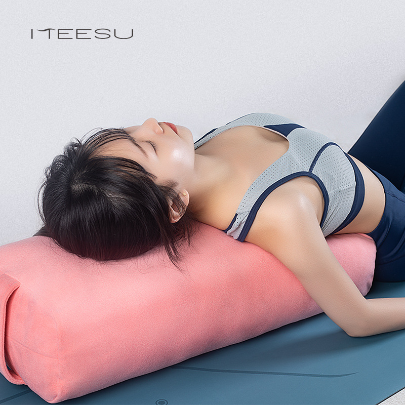 Meitu Yoga Pillow Comfortable Cushion Waist Pillow Fitness Pillow Pregnant Women Beginners High Elastic Decompression Cervical Spine Rectangular Pillow