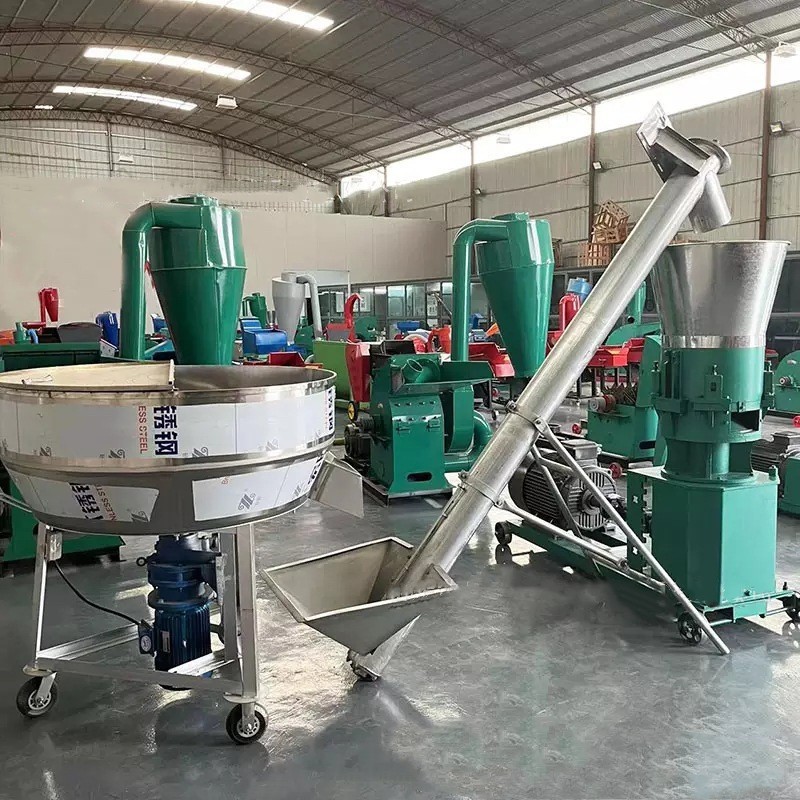 泰丰猪饲料加工设备 膨润土猫砂颗粒机 玉米秸秆粉碎混合搅拌制粒