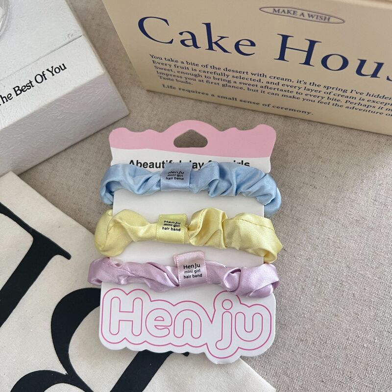 新款彩色组合小肠发圈简约高级感百搭头饰高少女弹力马尾头绳发饰|undefined