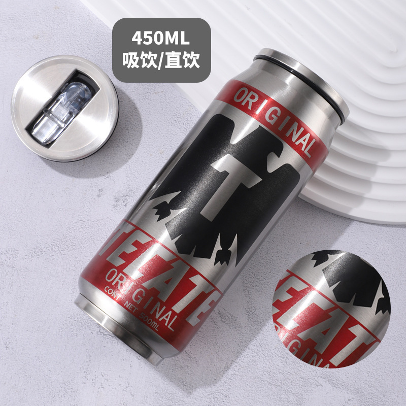 Cross-border 304 Coca-Cola de acero inoxidable taza de aislamiento Amazon México automóvil taza de agua de paja de cerveza