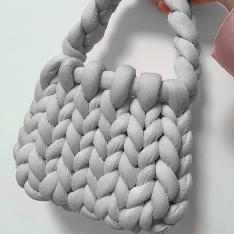 Accesorios de relleno de algodón islandés hilo diy bolsas de mano tejidas alfombras de alfombra de hilo de lana super gruesa ganchillo