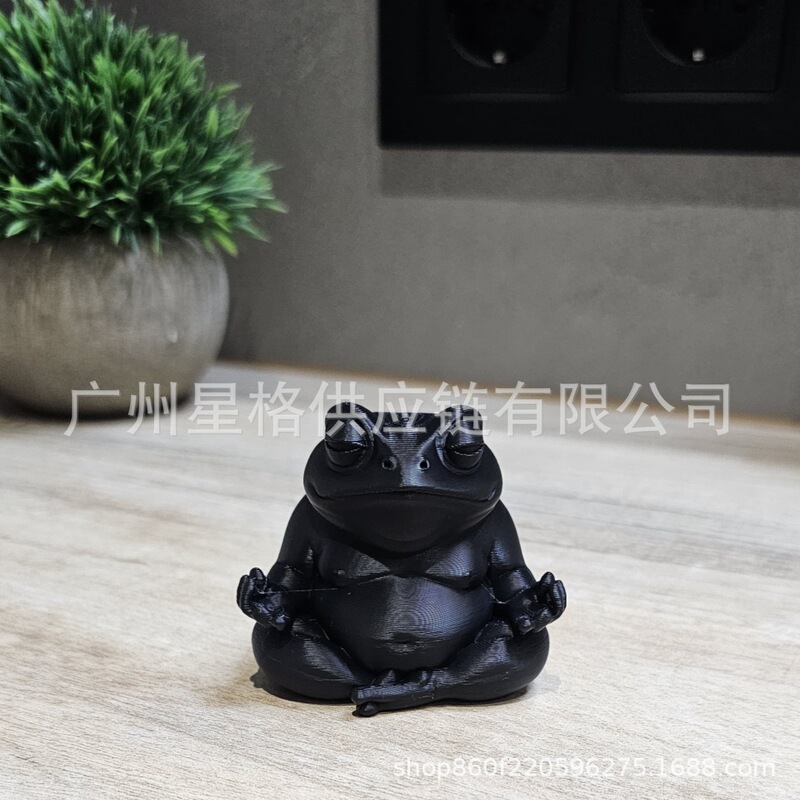 跨境Chubby meditating frog 有趣可爱的胖乎乎打坐青蛙|undefined