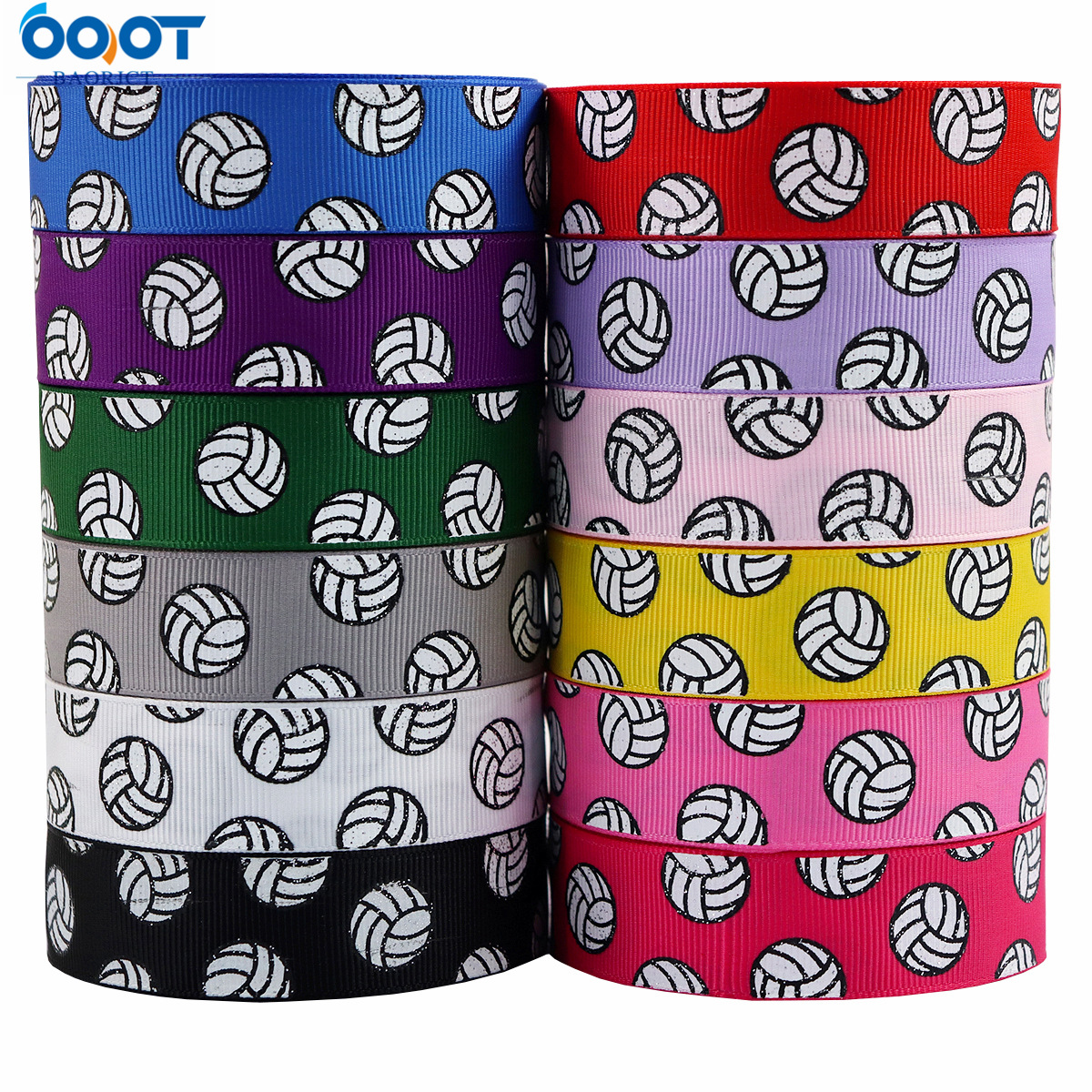 Volleyball Ribbon Volleyball Decorations Sparkling Grossgrain Ribbon for Cheerleading Gift Wrapping