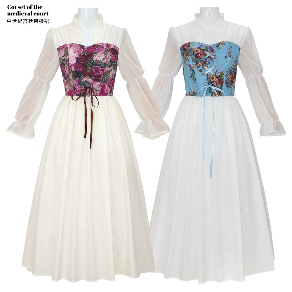 Платье эпохи Возрождения, женский средневековый костюм, викторианское пиратское платье, фея-ведьма