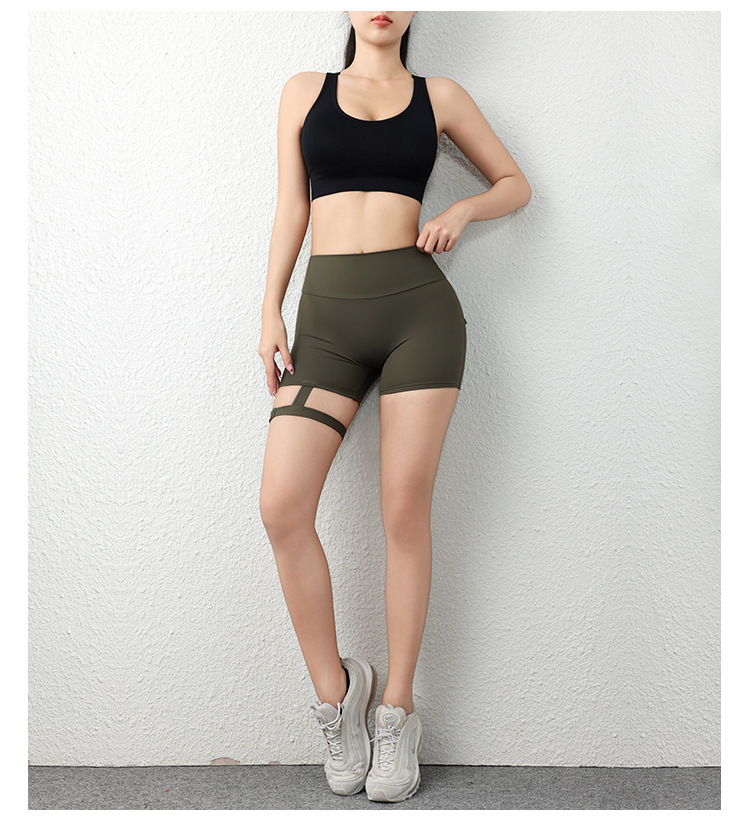 Streetwear Sports Solid Color Nylon Spandex Active Bottoms Leggings display picture 26