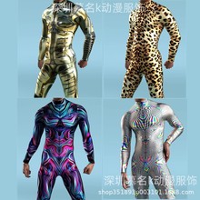 2023万圣节新品紧身衣3D数码印花成人cosplay连体扮演服装