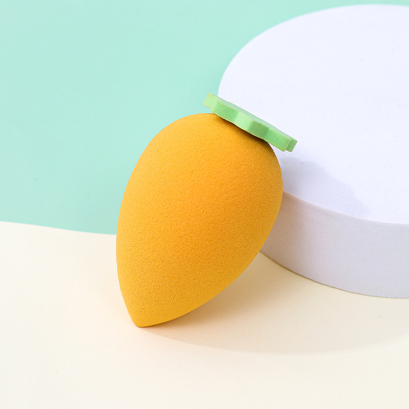 Frutas personalizadas huevo de belleza polvo de forma extraña melocotón pera mango limón aguacate maquillaje esponja maquillaje de belleza
