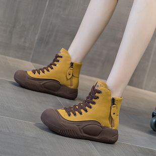 Dad's Shoes Women's 2025 Autumn New Retro Lightweight Internet Celebrity Explosive Thick Sole Inner Heightening Casual Fashion Women's Shoes