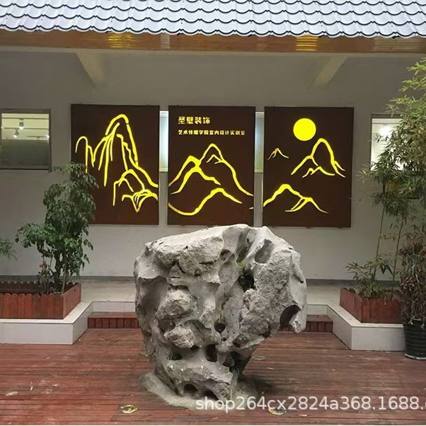 源头厂商Q235NH耐候钢板原材料现货 景观立体字用铁锈板 切割钻孔