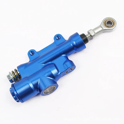 Off-Road Motorcycle Cnc Rear Disc Motorcycle Safety Supplies - blue-cnc-rear-brake-pump
