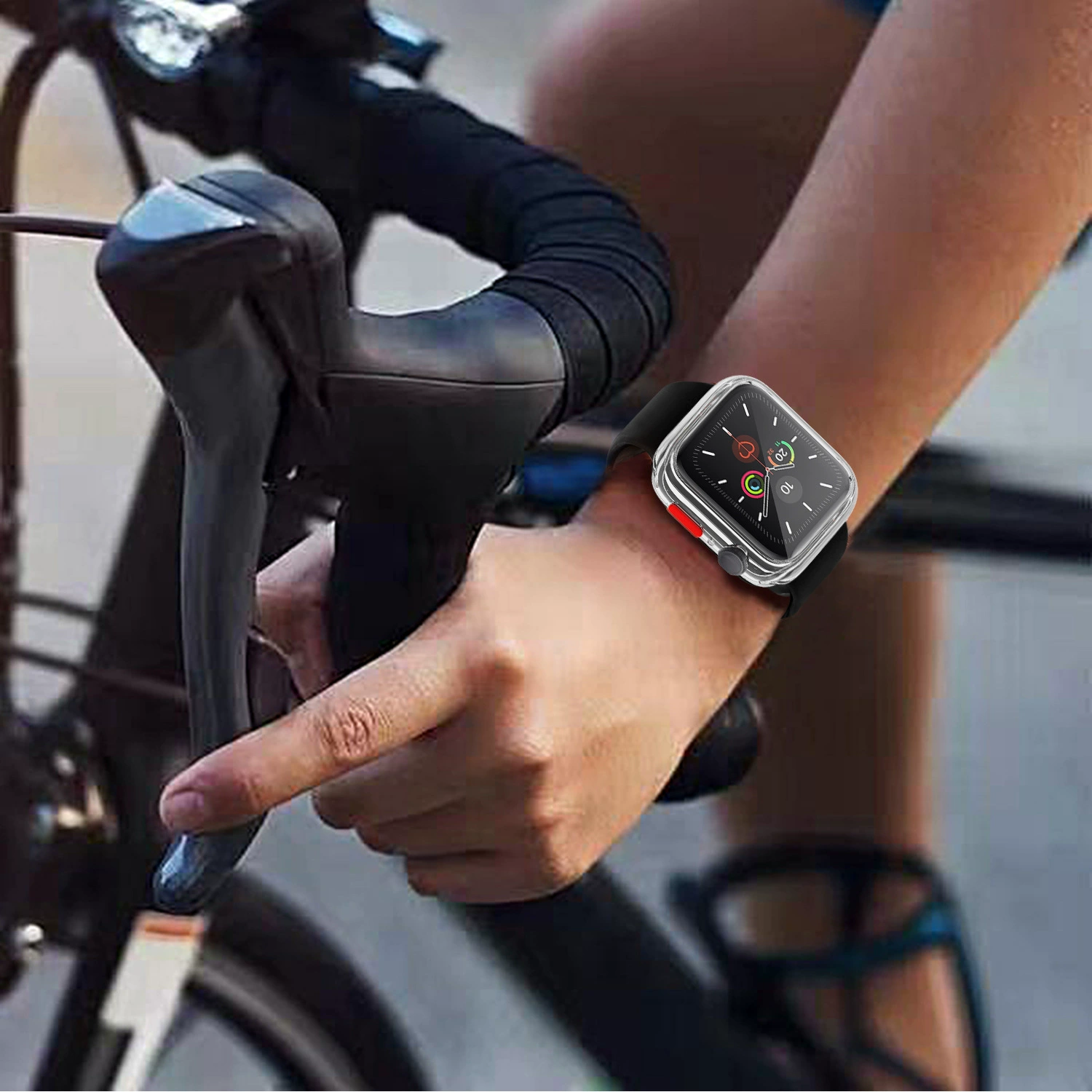 Чехол для IWATCH7/SE TPU с закаленной пленкой, совместим с Apple Watch 6/4/5 поколения, интегрированный прозрачный защитный корпус