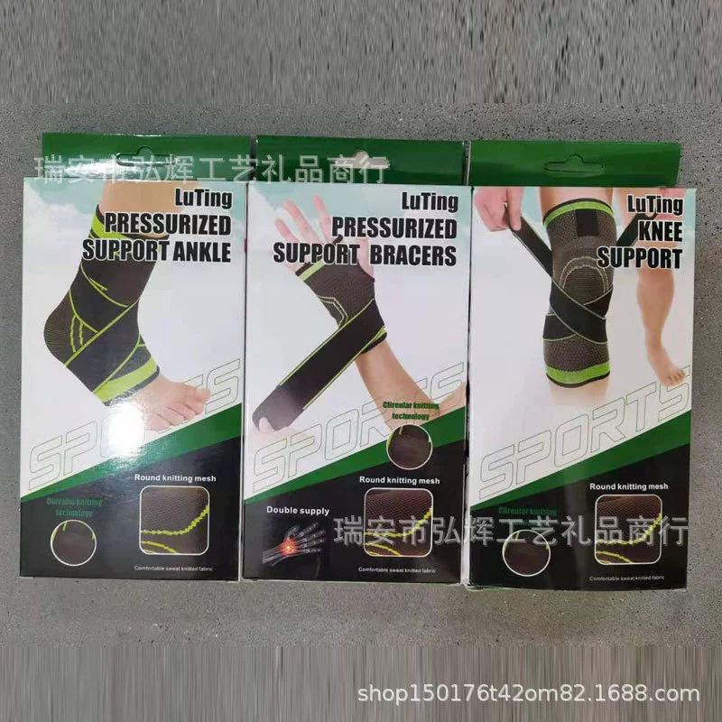 Sports knee pads, set, elastic tactics protective gear for gym