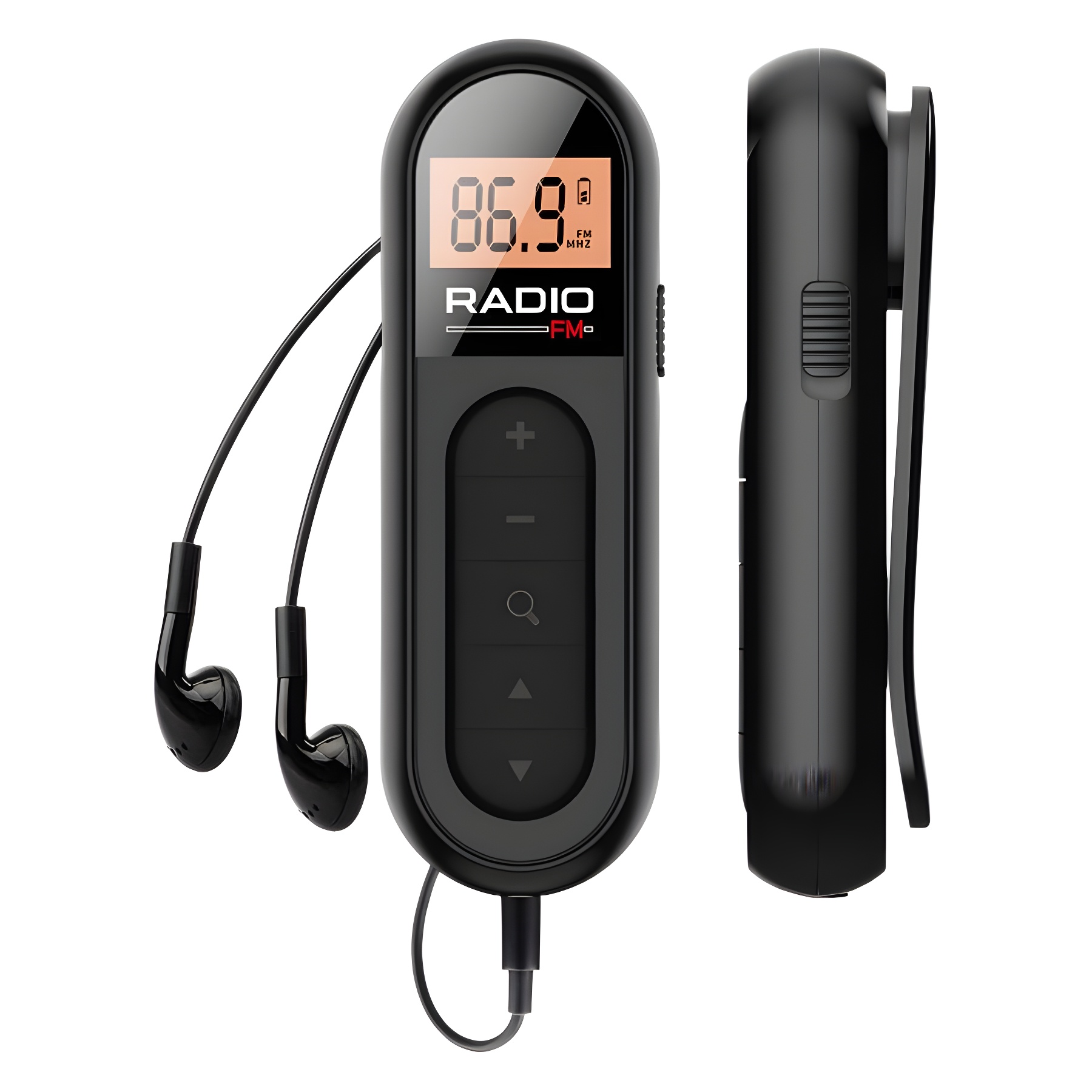 Transfronterizo al por mayor 2024 nuevos productos de radio FM mini recargable FM receptor portátil automático