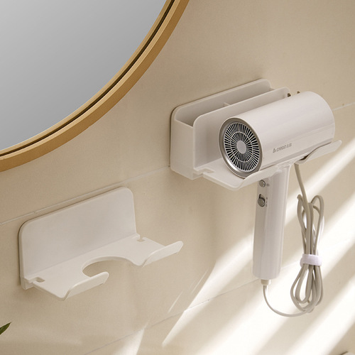 Hair dryer rack, punch-free bathroom storage rack, universal hair dryer rack, wall-mounted hair dryer, traceless wall-mounted