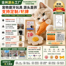 源头工厂支持来图定制天然环保耐咬猫咪磨牙玩具丝瓜络宠物玩具