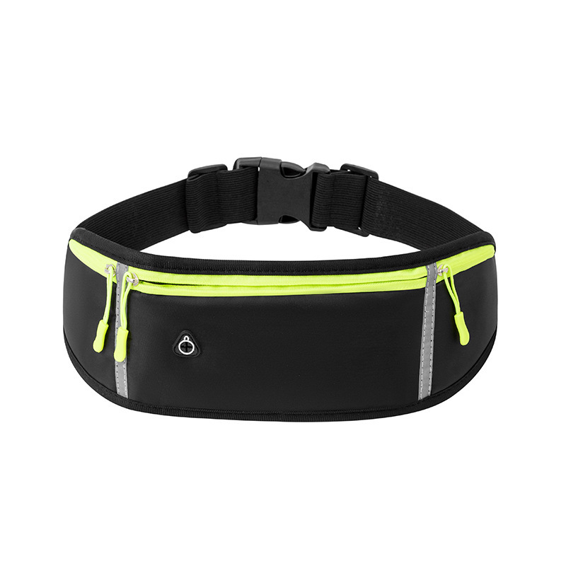 Kettle style waist bag-black-single layer