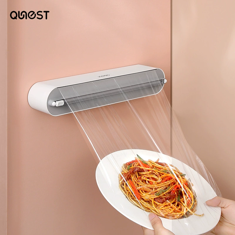 Кухонная одноразовая полиэтиленовая пленка резак бытовая полиэтиленовая пленка чехол для пищевых продуктов специальная коробка для резки магнит холодильник артефакт