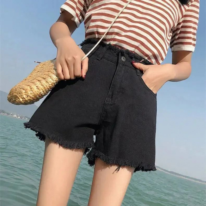 新塘牛仔裤牛仔阔腿裤女高腰坠感直筒拖地垂感显瘦泫雅直筒裤代发|undefined