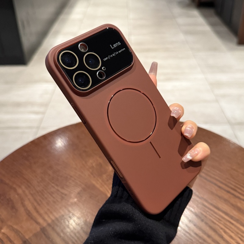 Apple 16 携帯電話ケース iPhone17promax オールインクルーシブレンズフィルムスキンフィールつや消しモデルに適した大きな窓磁気吸引|undefined
