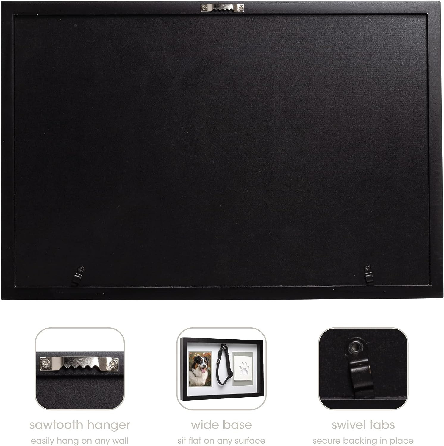 Mascota mano y pie impresión foto marco gato pata impresión pie impresión arcilla DIY perro Palma impresión conmemorativa foto marco Decoración