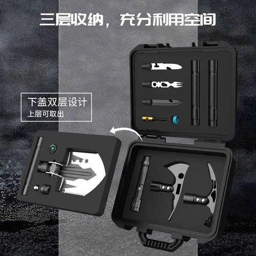 Outdoor shovel engineer shovel camping survival set military shovel camping equipment folding shovel multifunctional engineer shovel