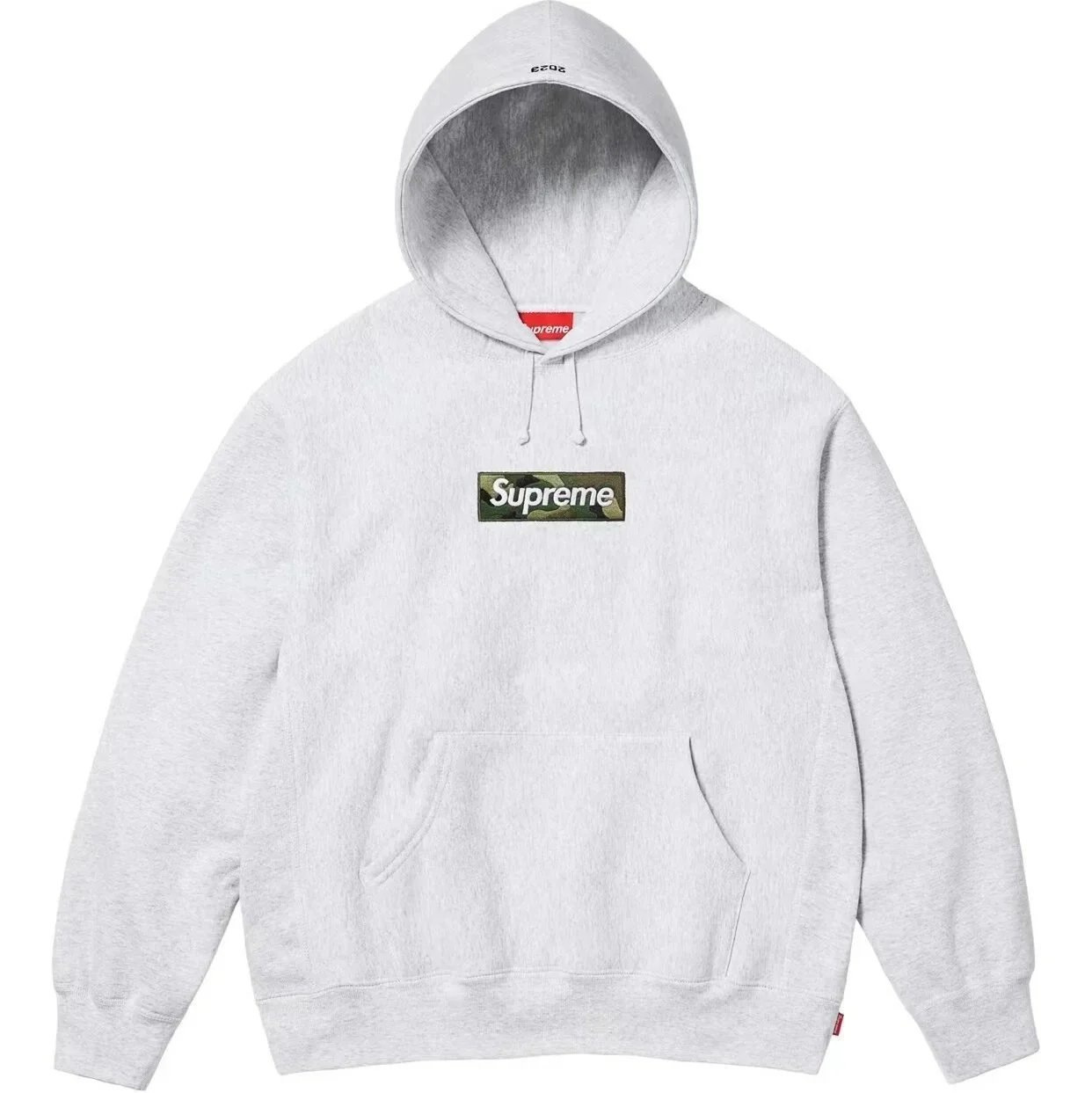 Supreme Box Logo Hoodie Camo Ash Grey