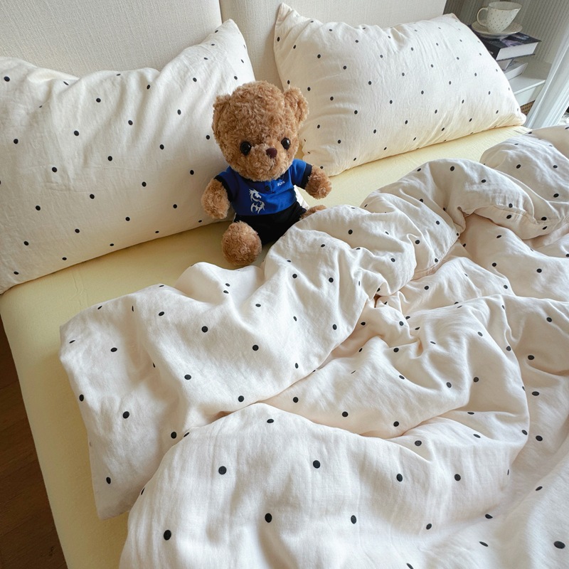 A類全綿有酸素二重糸ベッド4点セット純綿布団シーツ3点セットinsベッド用品セット