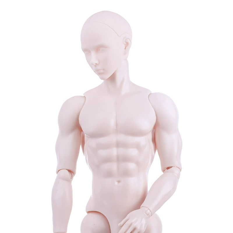 6 points male doll with plain head model BJD body soldier toy sports muscle body large size movable beauty 13 joints