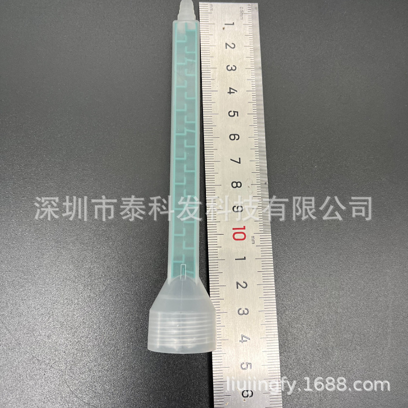 厂家供应@7.5-24螺纹口绿色静态混合管配大容量针筒使用出胶均匀