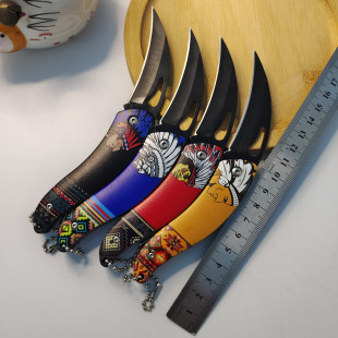 Fruit knife portable outdoor knife mini folding knife chief characteristic curved knife unpacking express unpacking knife Yangjiang kitchen knife