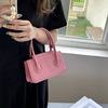 Handheld minimalistic small fuchsia small bag, purse, bag strap, 2023 collection, western style