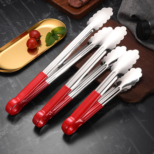 Stainless Steel Silicone Food Clip Barbecue Clip Kitchen Household Bread Clip Food Clip Wholesale